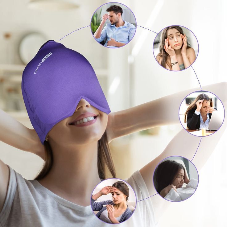Mascara fría y caliente para migraña